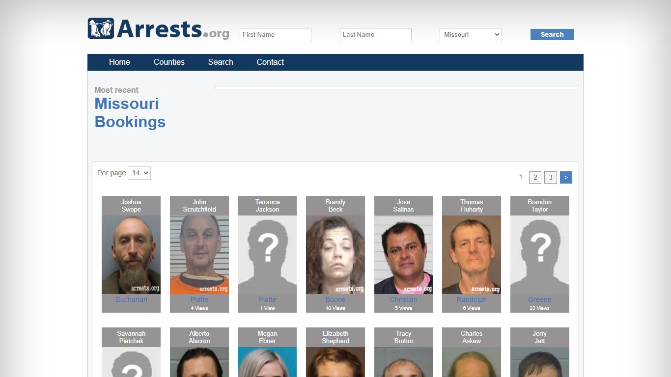 Missouri Arrests and Inmate Search